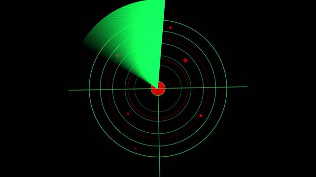 radar scanner with web and red threat indicators