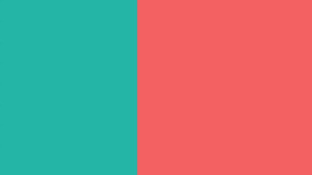 Abstract geometric pattern with alternating teal with teal soft coral