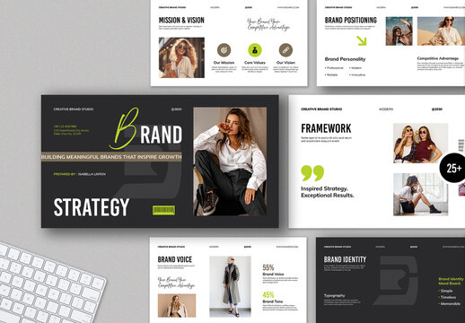 Brand Strategy Presentation Template Layout