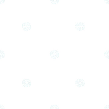 Cute hand drawn white branching snowflake seamless pattern