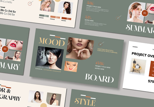 Brand Mood Board Template Layout