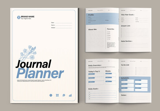 Productivity Journal Planner Template