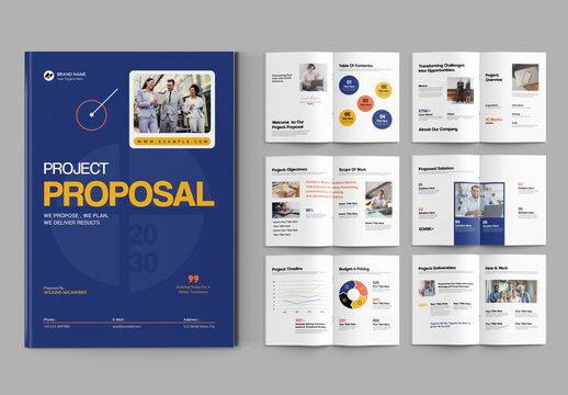Project Proposal Brochure Template Layout