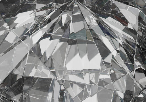 abstract crystal refraction pattern
