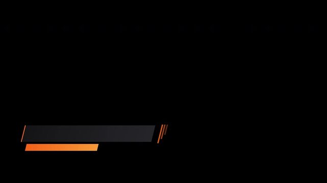 Modern Orange and Charcoal Angled Lower Third Title Bar