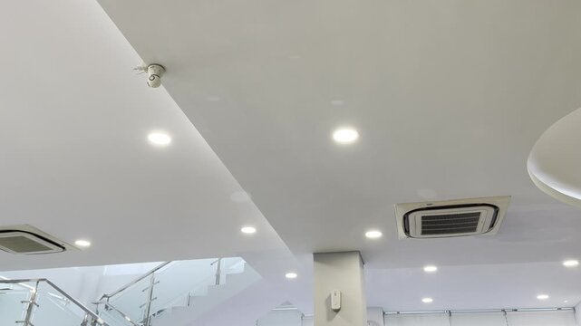 Modern Gypsum Ceiling Design with Recessed Led Downlights