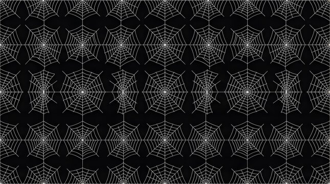 Seamless spider web pattern