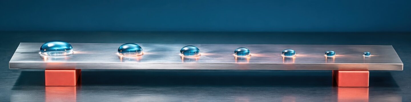 Water Droplets on Heated Metal in Leidenfrost Experiment