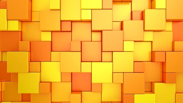 Background of Cubes. Abstract motion, loop, two color, 3d rendering, 4k resolution
