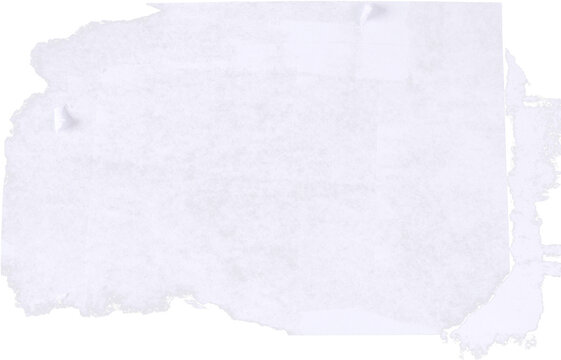 Ripped white paper sheet with grunge texture and folded corners
