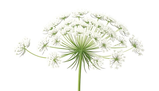 Delicate white babys breath flower arrangement.