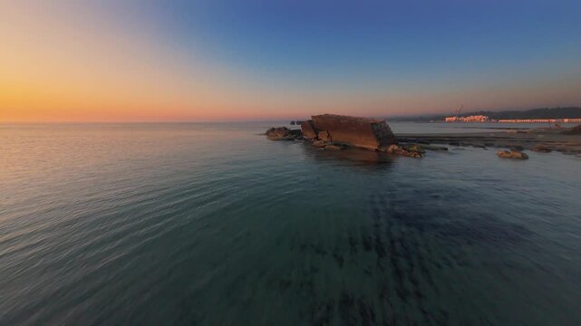 Molo Adriano - San Cataldo  - Salento - Lecce - volo con drone FPV