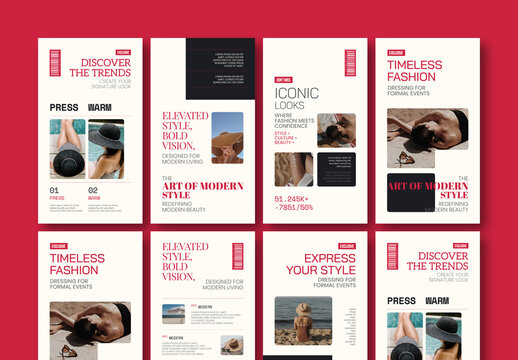 Fashion Social Media Pack Story Templates