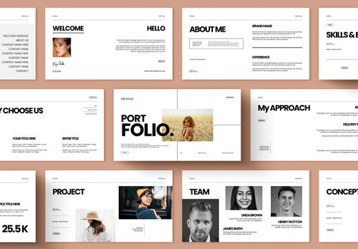 Minimal Portfolio Presentation Template