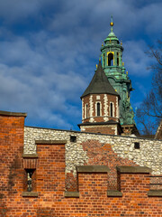 Obraz premium Wawel Royal Castle Fortifications, Kraków