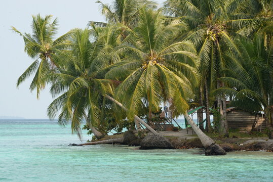 Traditional Tropical Shoreline at Kaniungan Island, Berau, East Kalimantan, Indonesia
