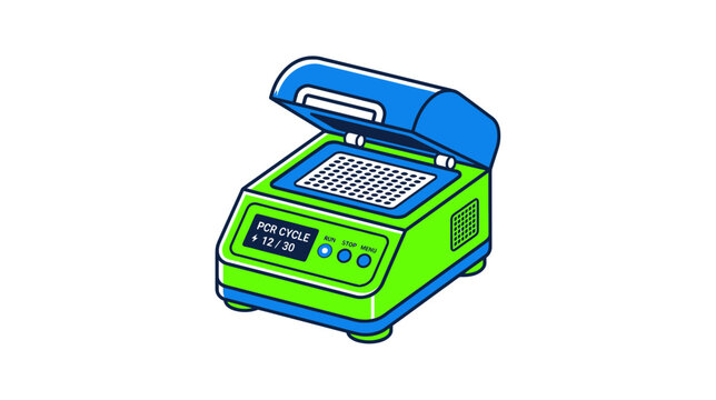 Modern Laboratory Thermal Cycler Machine Isolated