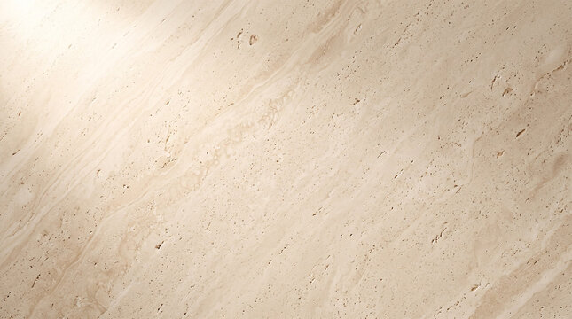 Fondo de presentaci&oacute;n sofisticado de alta resoluci&oacute;n, superficie de piedra travertino c&aacute;lida con luz natural suave