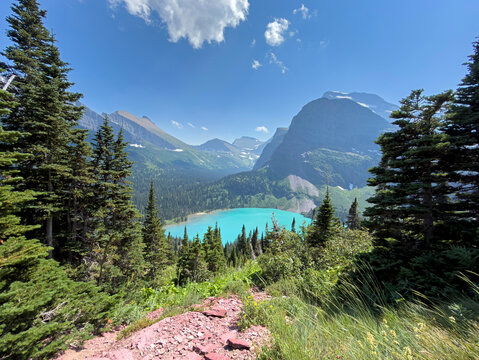Grinnell Lake at Glacier National Park