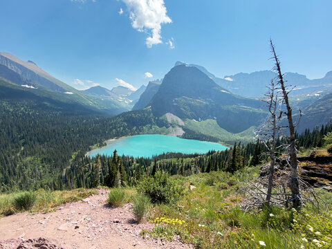 Grinnell Lake at Glacier National Park
