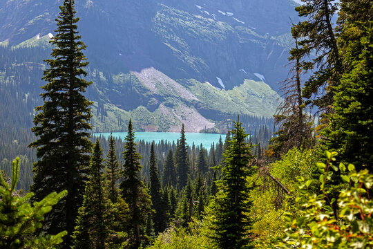 Grinnell Lake at Glacier National Park