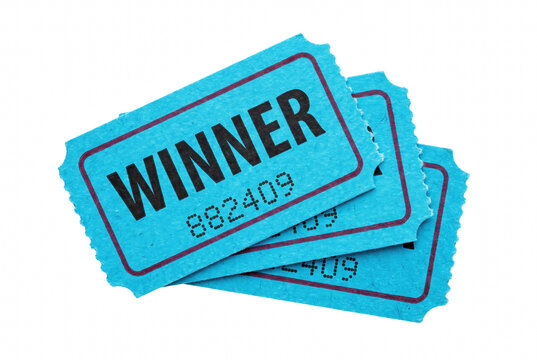 Lucky Winner Contest Tickets in Blue