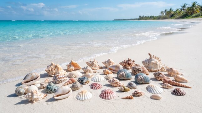 sea shells on beach