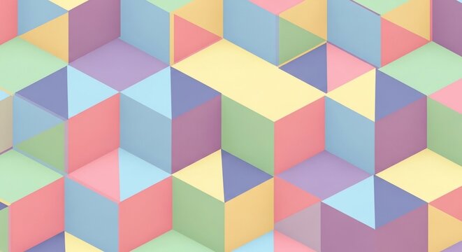 Prismatic Depths: A Soft-Lit Geometric Dreamscape