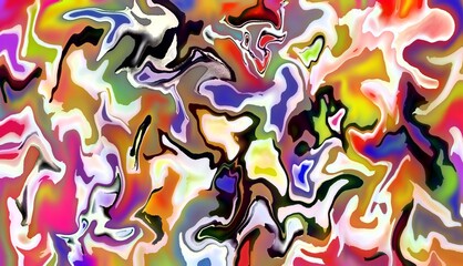 Obraz premium Abstract background of colorful liquid liner. Abstract texture of liquid acrylic