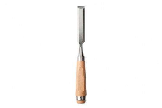 Professional Woodworking Chisel with Wooden Handle and Sharp Steel Blade