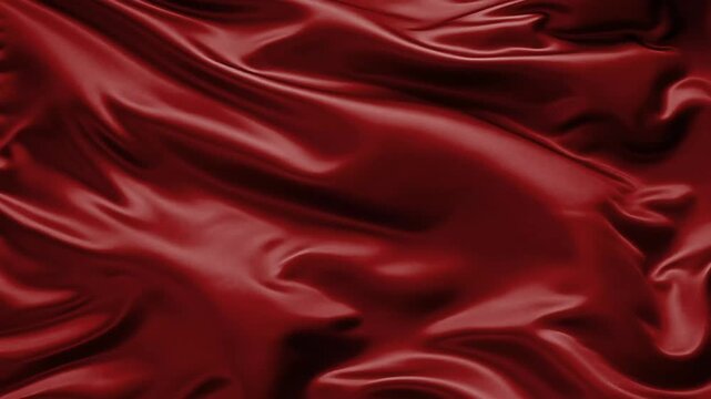 Luxury copper satin silk fabric animation with glossy flowing texture and elegant folds. Seamless looping abstract motion background for branding, premium presentations, fashion and product videos