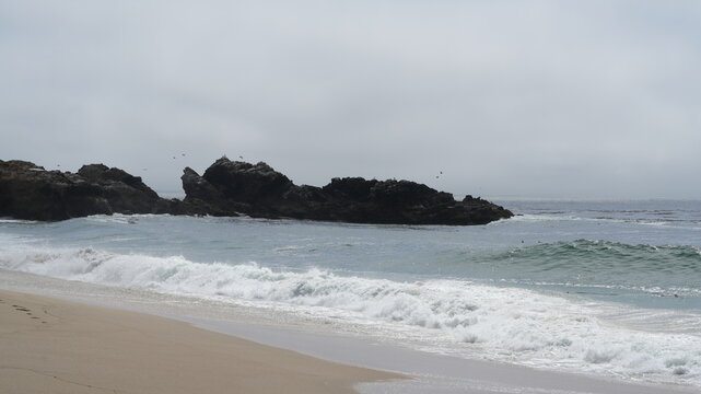 The beautiful costline landscape along the No 1 highway in California