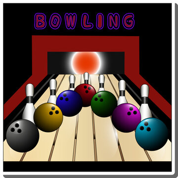 Set collection accessory for sport game bowling