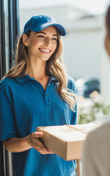 Parcel Delivery and Customer Service at Front Entrance
