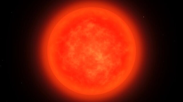 Proxima centauri up close. 3d animation