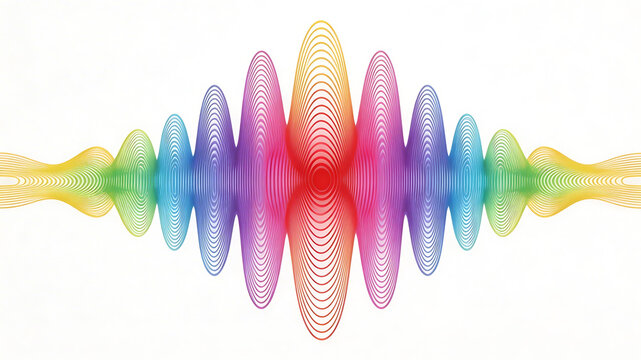 Colorful abstract wave pattern
