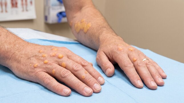Adult Xanthomata &ndash; High-Resolution Clinical Examination Image