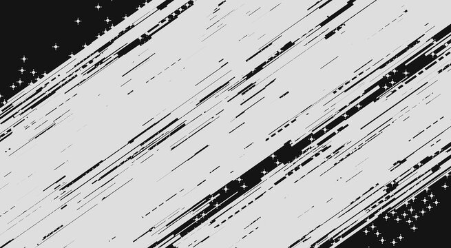 Diagonal halftone pattern with scattered rectangles and dots on a white background abstract angular asymmetrical