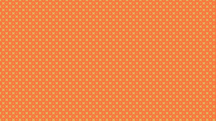 Obraz premium Floral ornament pattern with small cross shaped blooms in shades of orange and gold bloom