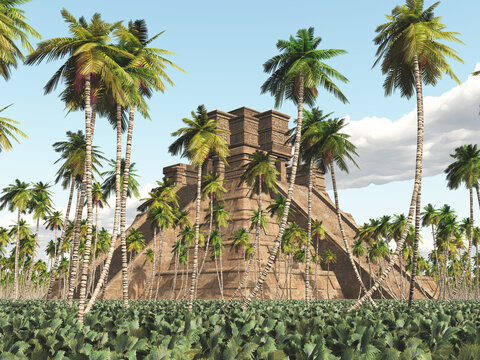 Maya Tempel im Regenwald