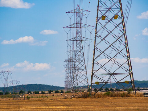 Italia, Lazio, Viterbo, centrale di energia elettrica.