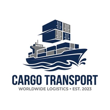 Modern Cargo Shipping and Logistics Business Logo