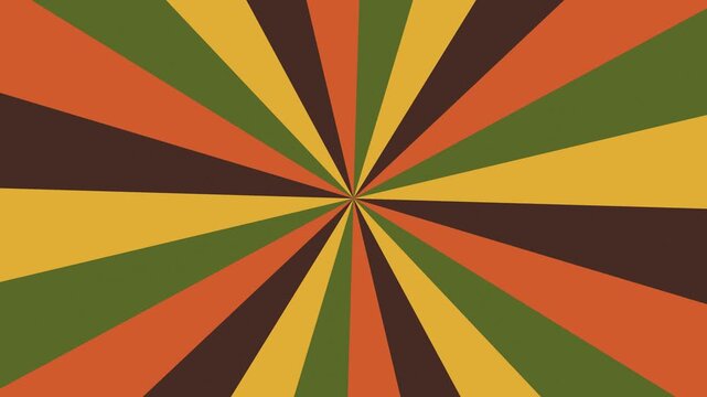 Abstract African flag animation radiating vibrant colors. Dynamic kaleidoscope pattern with bold stripes for national identity and pride.