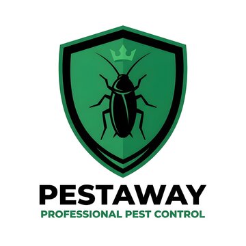 Professional Pest Control Shield Logo Design