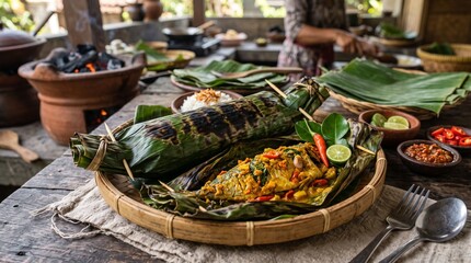 Obraz premium Indonesian Grilled Food