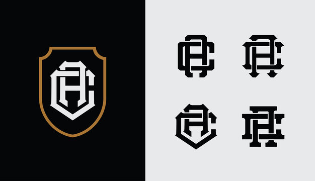 AC or CA Monogram Logo Template Vector | Classic Initial Lettermark Design