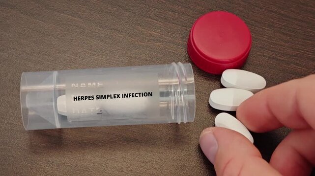 HERPES SIMPLEX INFECTION infectious or parasitic disease topic for treatment and prevention tablet taken by a patient