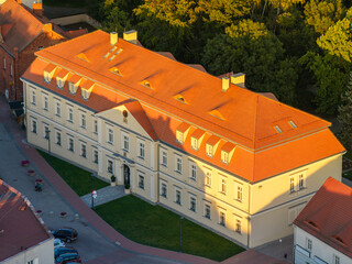 Tarnowskie góry city hall historic building and architecture in morning light © Marcin
