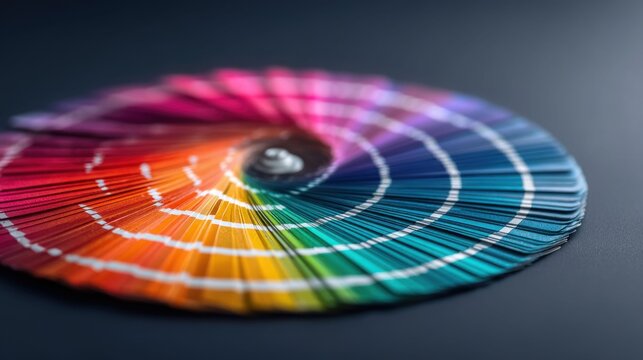 Colorful spiral pattern representing creative possibilities