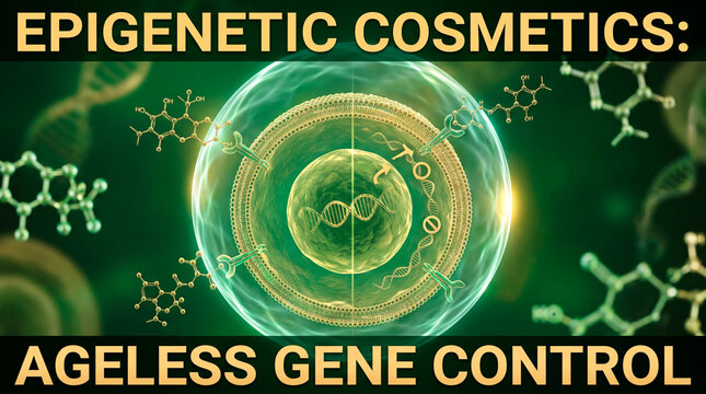 Exploring epigenetic skin protection with modern design and bold text